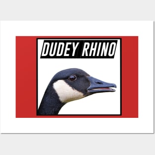 Dudey Rhino Geese Posters and Art